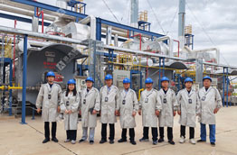 Caldera de acuotubular de gas y caldera de aceite termico para refineria