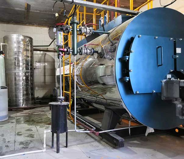 WNS1 Caldera de Vapor a Gasoil de 1 ton para Planta de Lavado en Maldivas