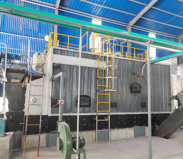 6000 Kg 350bhp Caldera de vapor de baja presion para fabrica textil