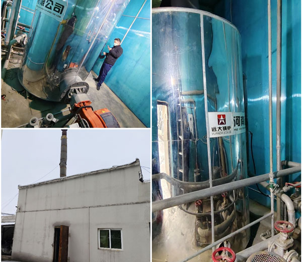 Caldera de gas de agua caliente de 700 kw utilizada para hotel