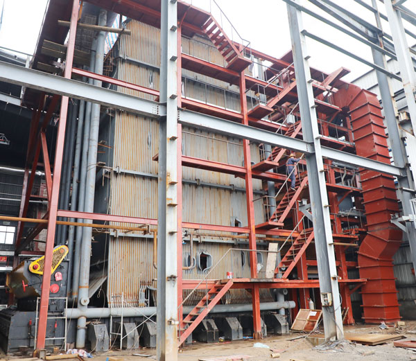 Yuanda Boiler instala caldera de vapor sobrecalentado de 65 toneladas para parque industrial alimentario