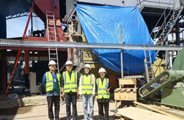 10 ton Instalacion de caldera de vapor de virutas de madera