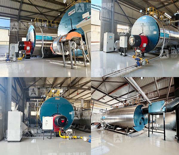 10 ton y 20 ton caldera de vapor con gas para la industria textil