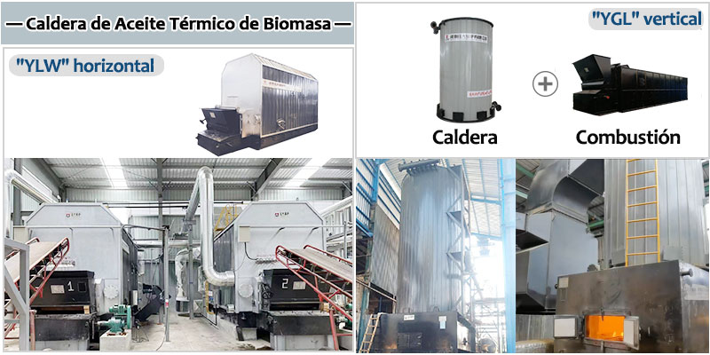 Caldera de Aceite Térmico de Biomasa Madera